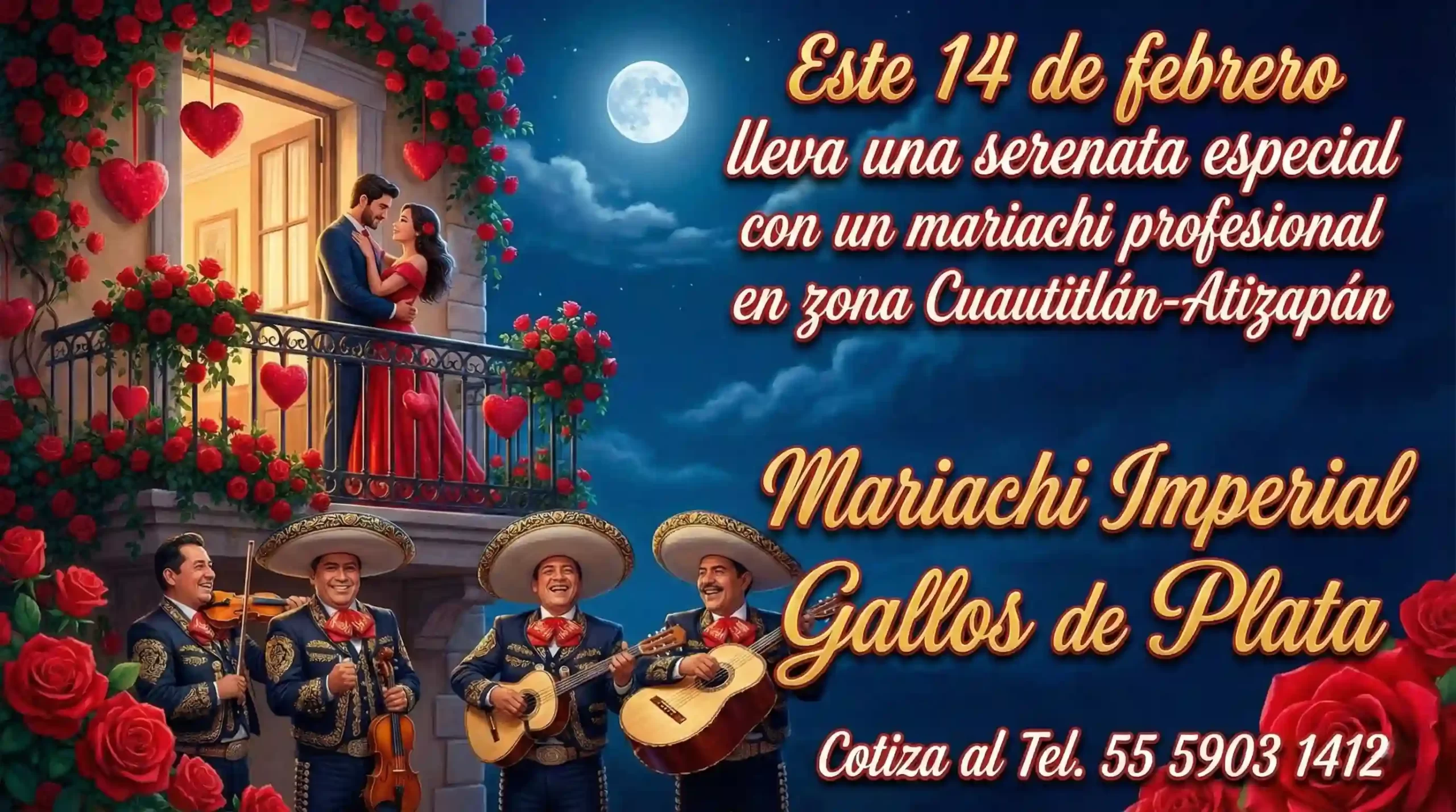 Serenatas 14 de Febrero con Mariachi en Cuautitlán