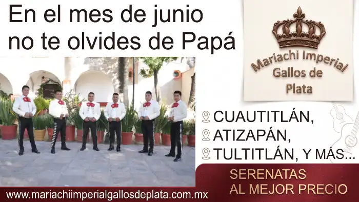 Celebra a papá con mariachi en Cuautitlán Serenatas económicas en Izcalli